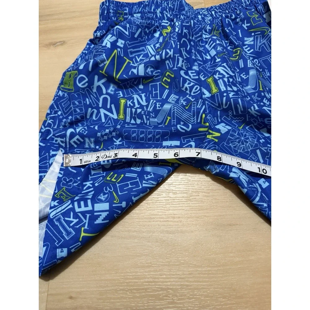 Nike Swim Shorts Trunks Mesh Lining & Pockets Blue Boys Size Large